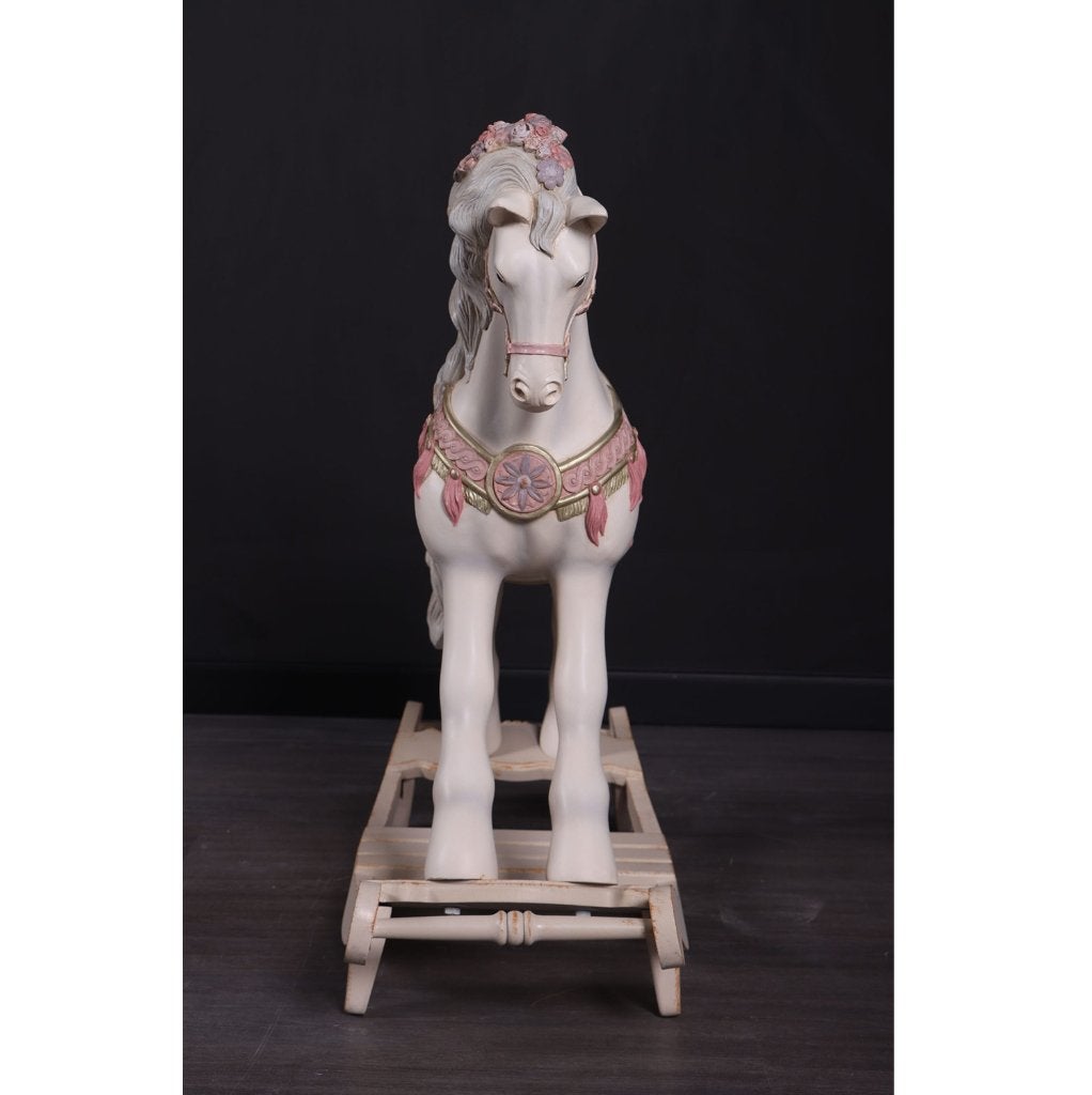 Cheval à bascule romantique — Cheval 92 x 79 x 36 cm, Enlèvement, Neuf