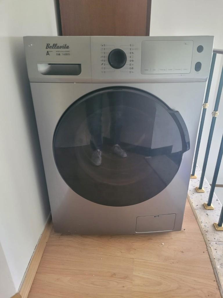 Wasmachine, Elektronische apparatuur, Wasmachines, Ophalen, 1200 tot 1600 toeren, Gebruikt, 8 tot 10 kg