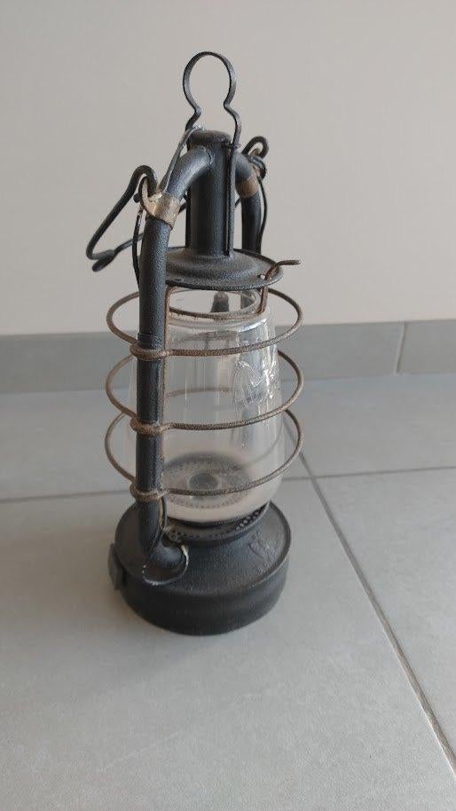 Mijnwerkerslamp antiek, 25 à 50 cm, Comme neuf, Enlèvement, Métal