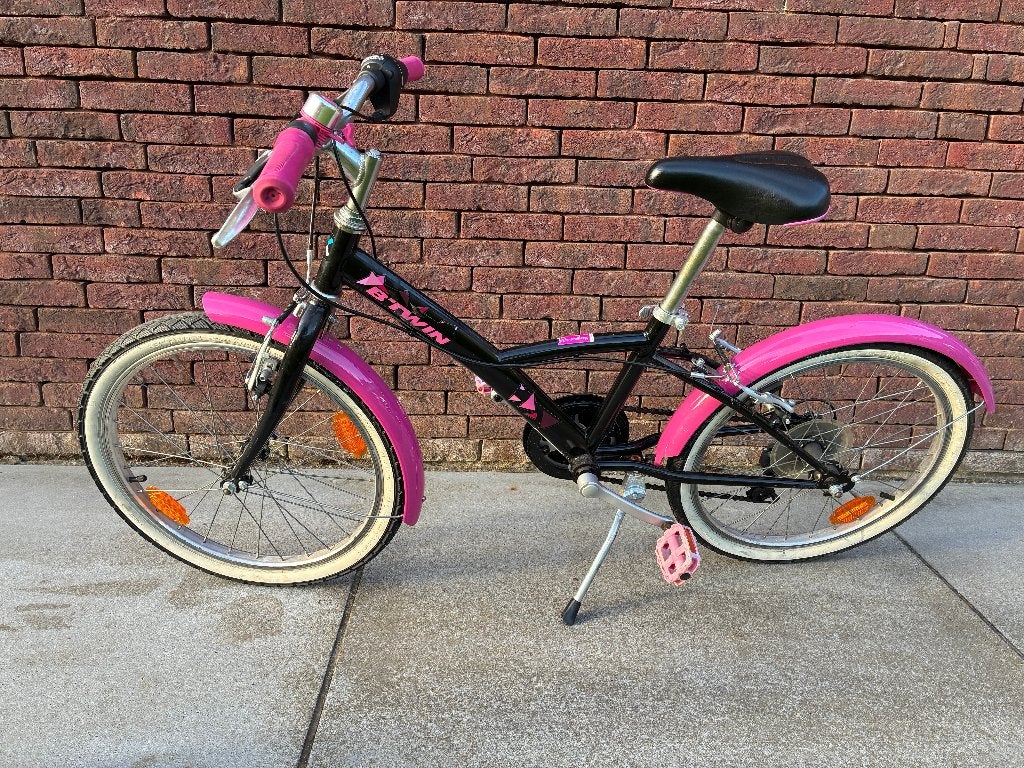 meisjes kinderfiets, Ophalen, Velgrem, B-Twin, Versnellingen