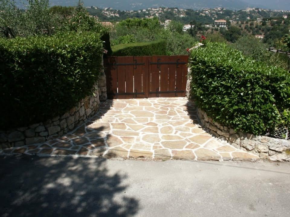Dalles de grès pour terrasses, allées de jardin,..., Ophalen, Overige materialen, Gebruikt, 10 m² of meer