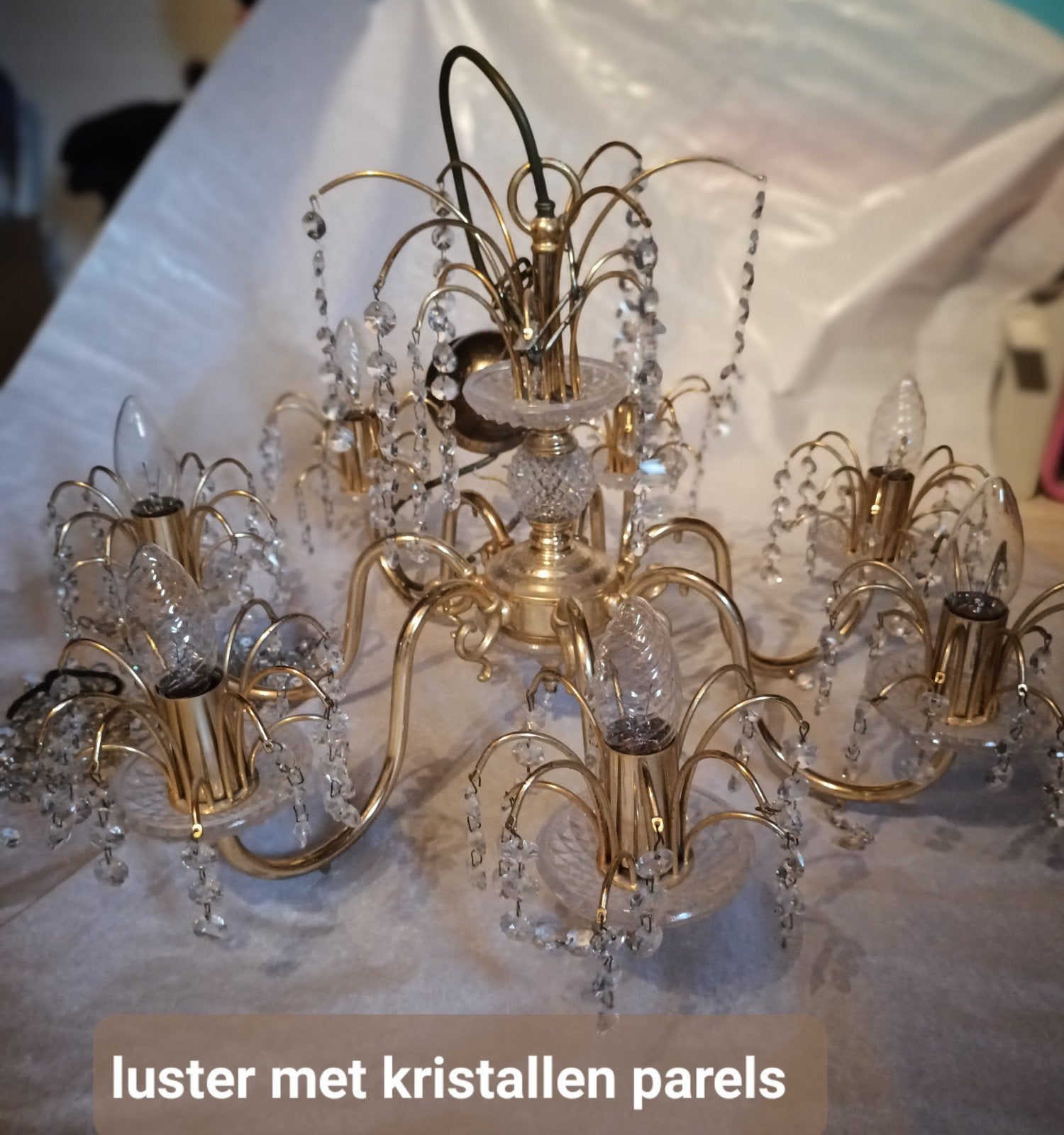 Luster met parels, Huis en Inrichting, Ophalen