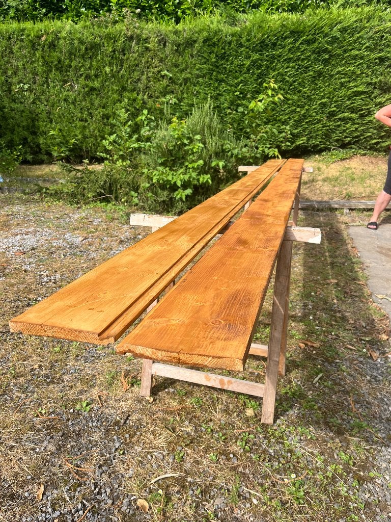 Lot de planches de rive 4,8m (190/22) traitées, Bricolage & Construction, Planche, 300 cm ou plus, Comme neuf, Autres essences de bois