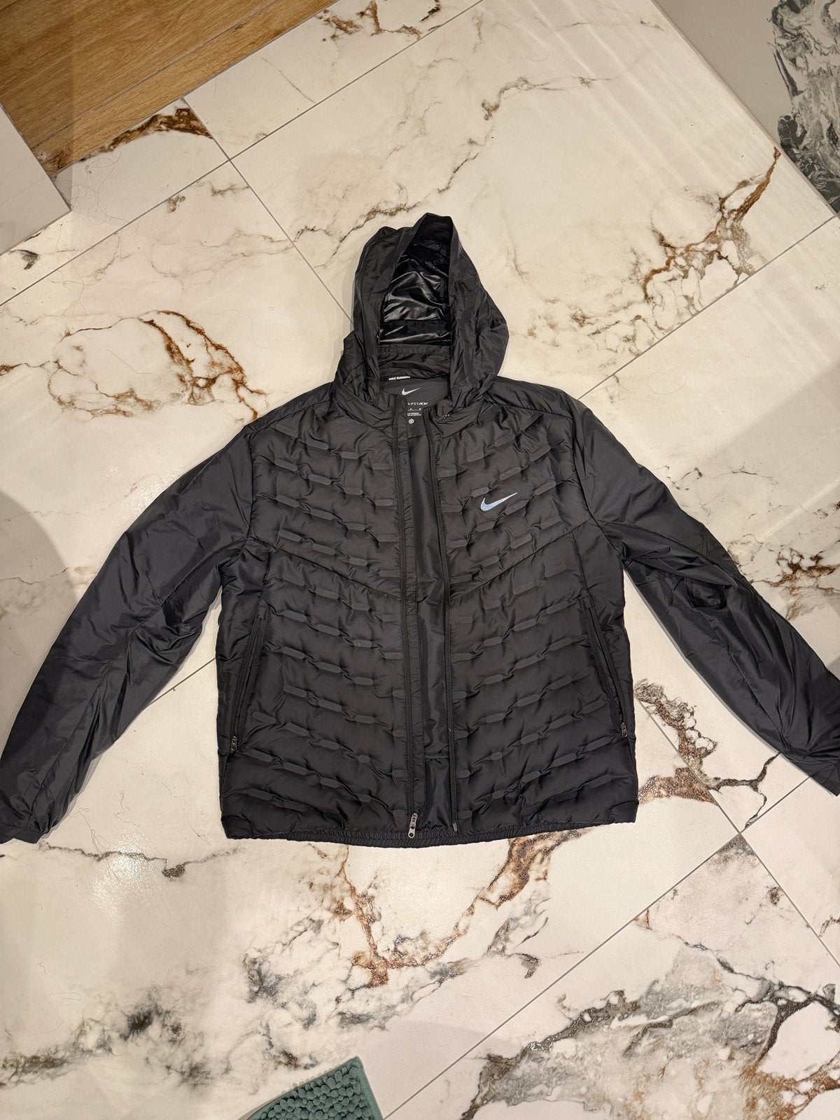 Nike Thermafit ADV jas zwart Origineel, Ophalen of Verzenden, Zo goed als nieuw, Maat 48/50 (M), Zwart
