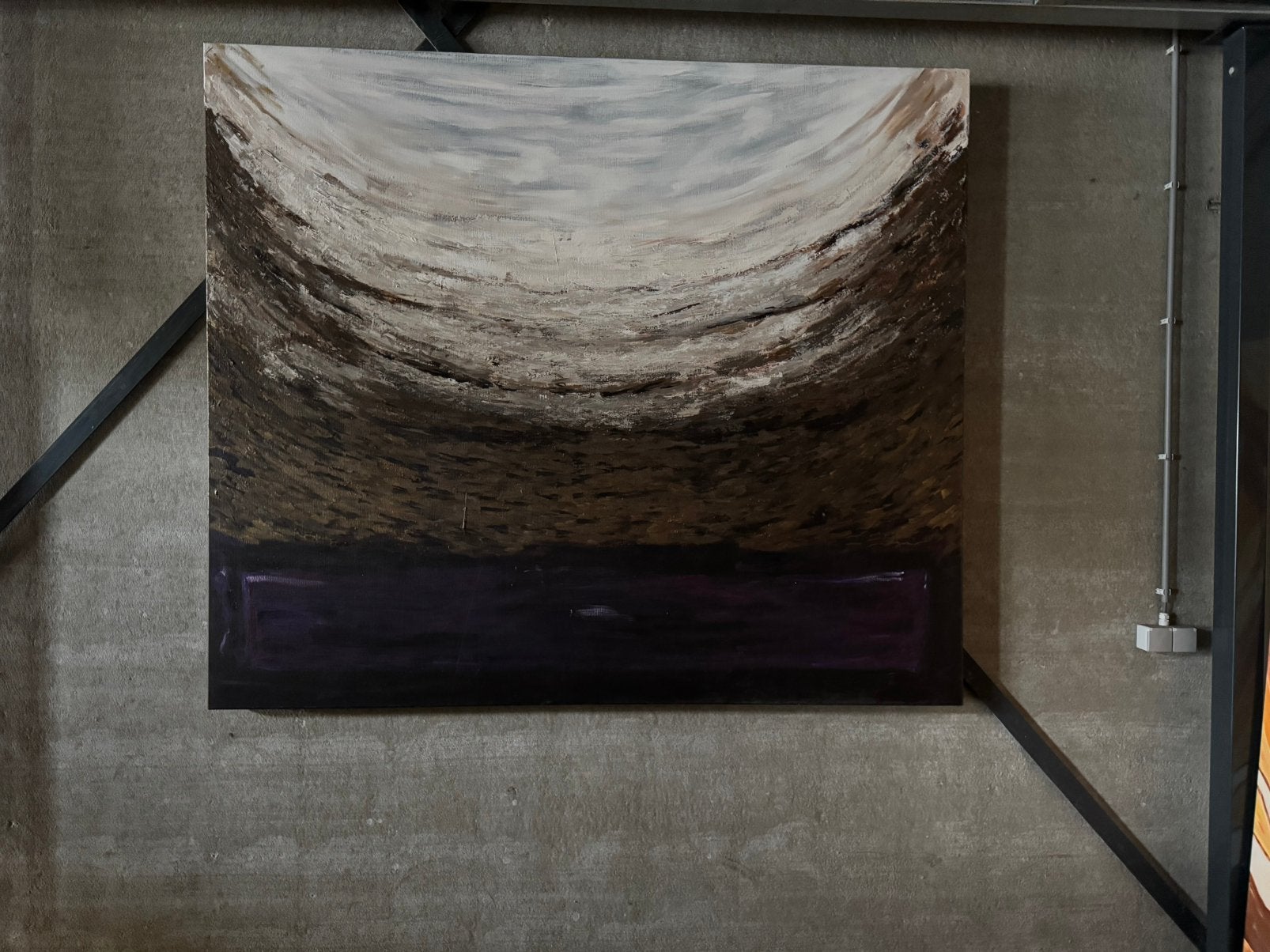 Groot abstracte schilderij mooie eyecatcher., Antiek en Kunst, Kunst | Schilderijen | Abstract, Ophalen
