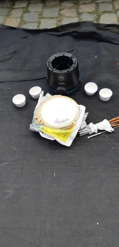 fondue op stroom, Huis en Inrichting, Keuken | Servies, Ophalen, Gebruikt, Bord(en)