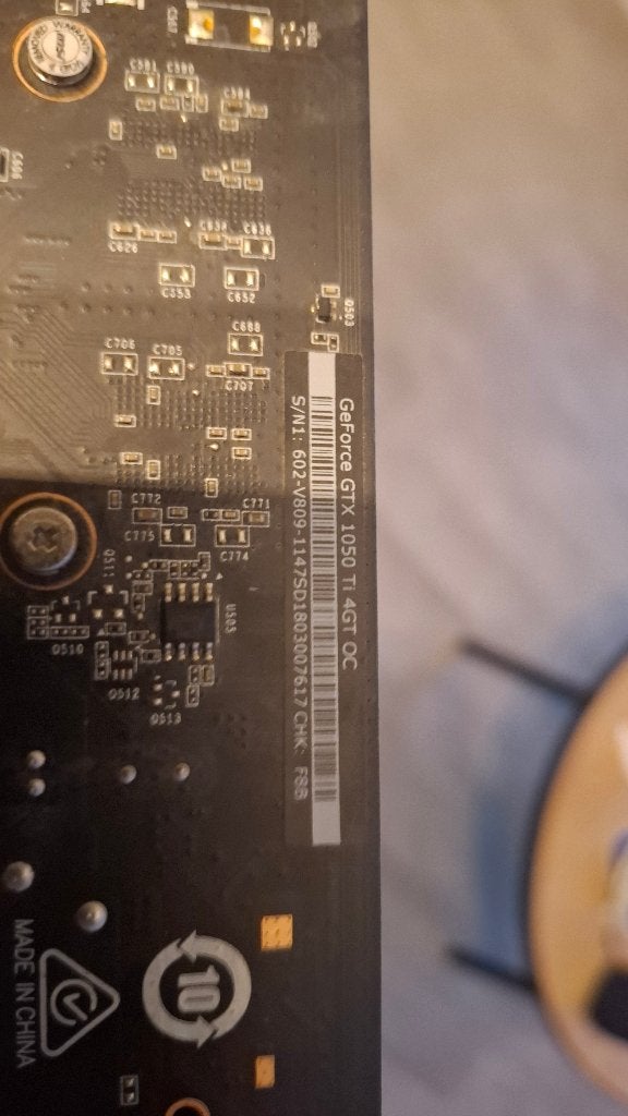 GeForce GTX 1050 Ti 4GT OC, Enlèvement, Utilisé, Nvidia