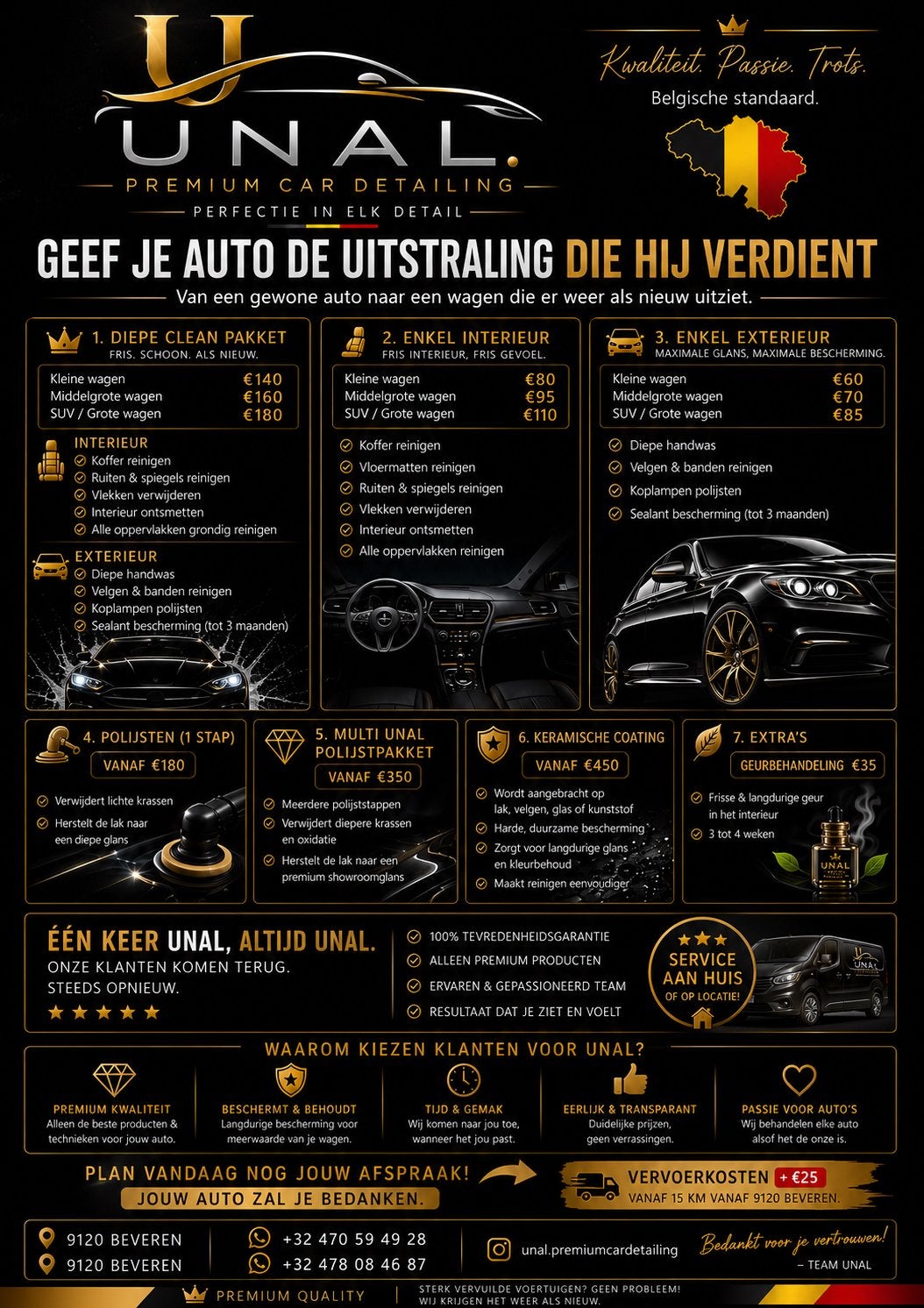 UNAL Car Detailing – Reiniging & Polijsten, Ophalen of Verzenden, Zo goed als nieuw