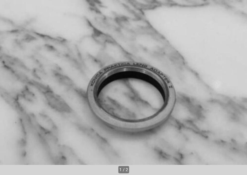 Adaptateur d'objectif Konica Praktica II vers M42, Enlèvement ou Envoi, Comme neuf, Autres types