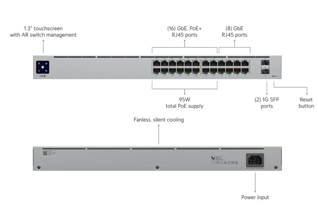 Unifi usw 24 PoE gen2, Computers en Software, Netwerk switches, Ophalen of Verzenden, Nieuw