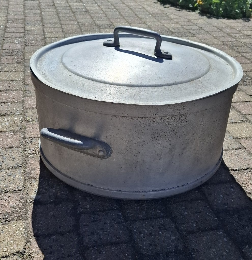 Kookketel, zinken bloempot, plantenpot, 40 cm ou plus, Rond, Enlèvement, Utilisé