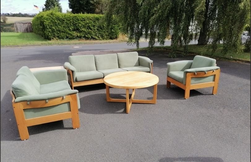 vintage zitgroep Denmark Niels Bach mid-century  5-delig, Ophalen, Huis en Inrichting