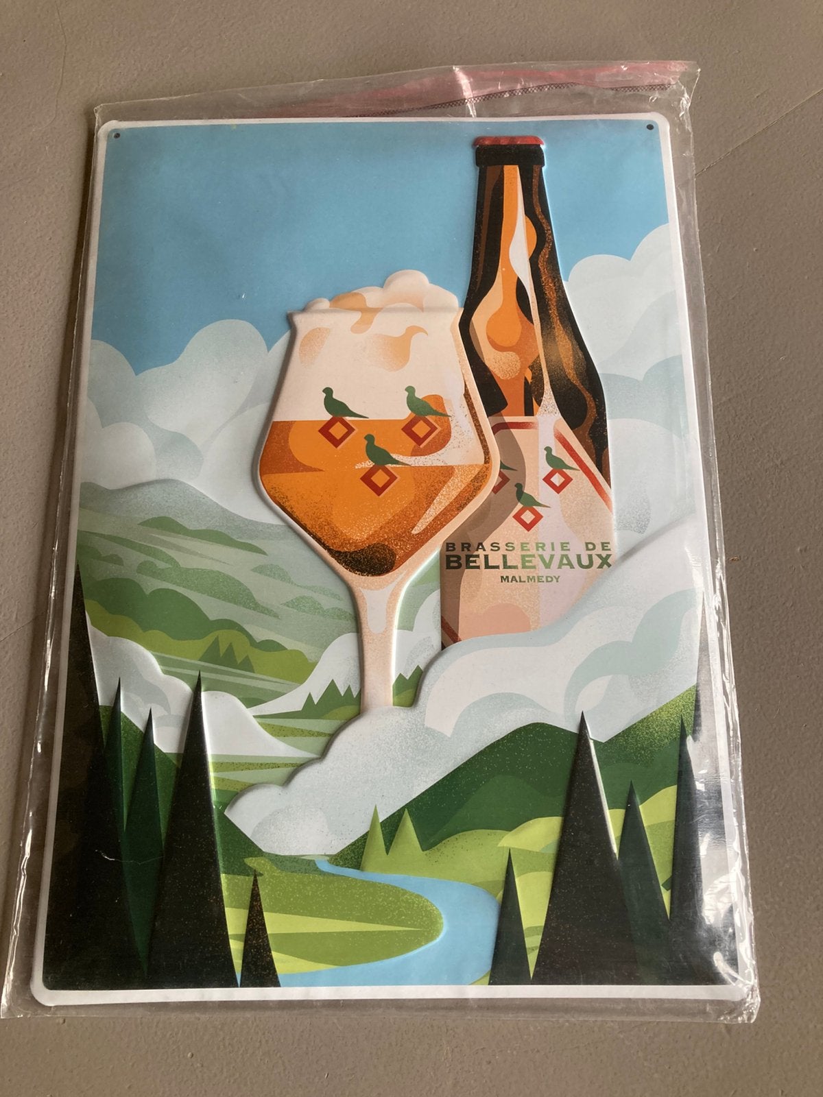 Bellevaux Malmédy, Enlèvement ou Envoi, Panneau publicitaire