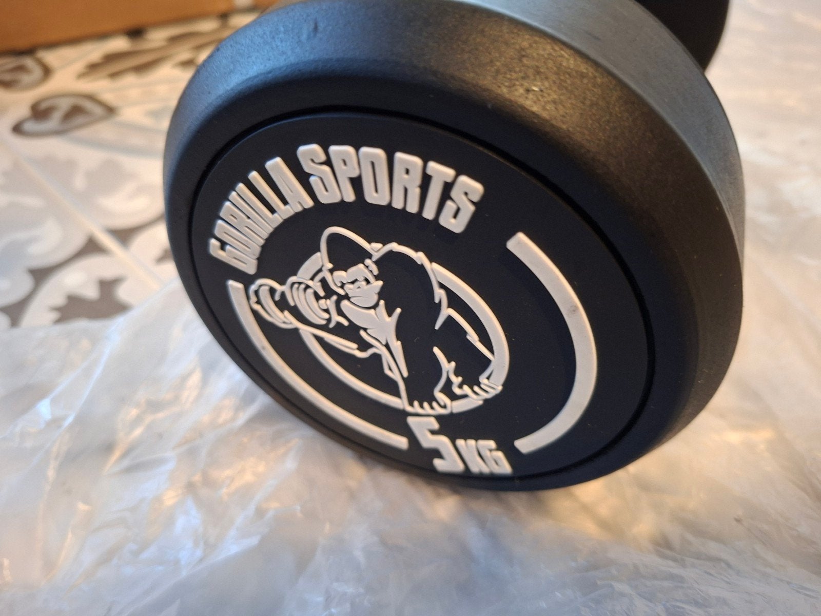 Dumbell 5 kg Gorilla Sports (NIEUW!), Ophalen of Verzenden, Nieuw, Benen, Dumbbell