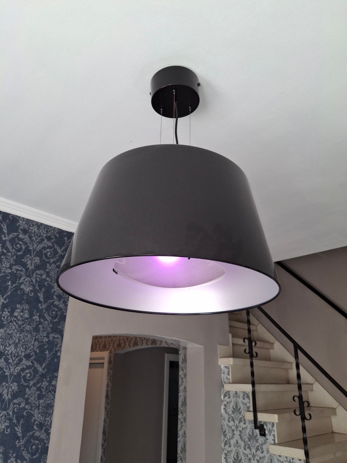 lampe suspendue, Maison & Meubles, Lampes | Suspensions, Comme neuf, Métal, Enlèvement