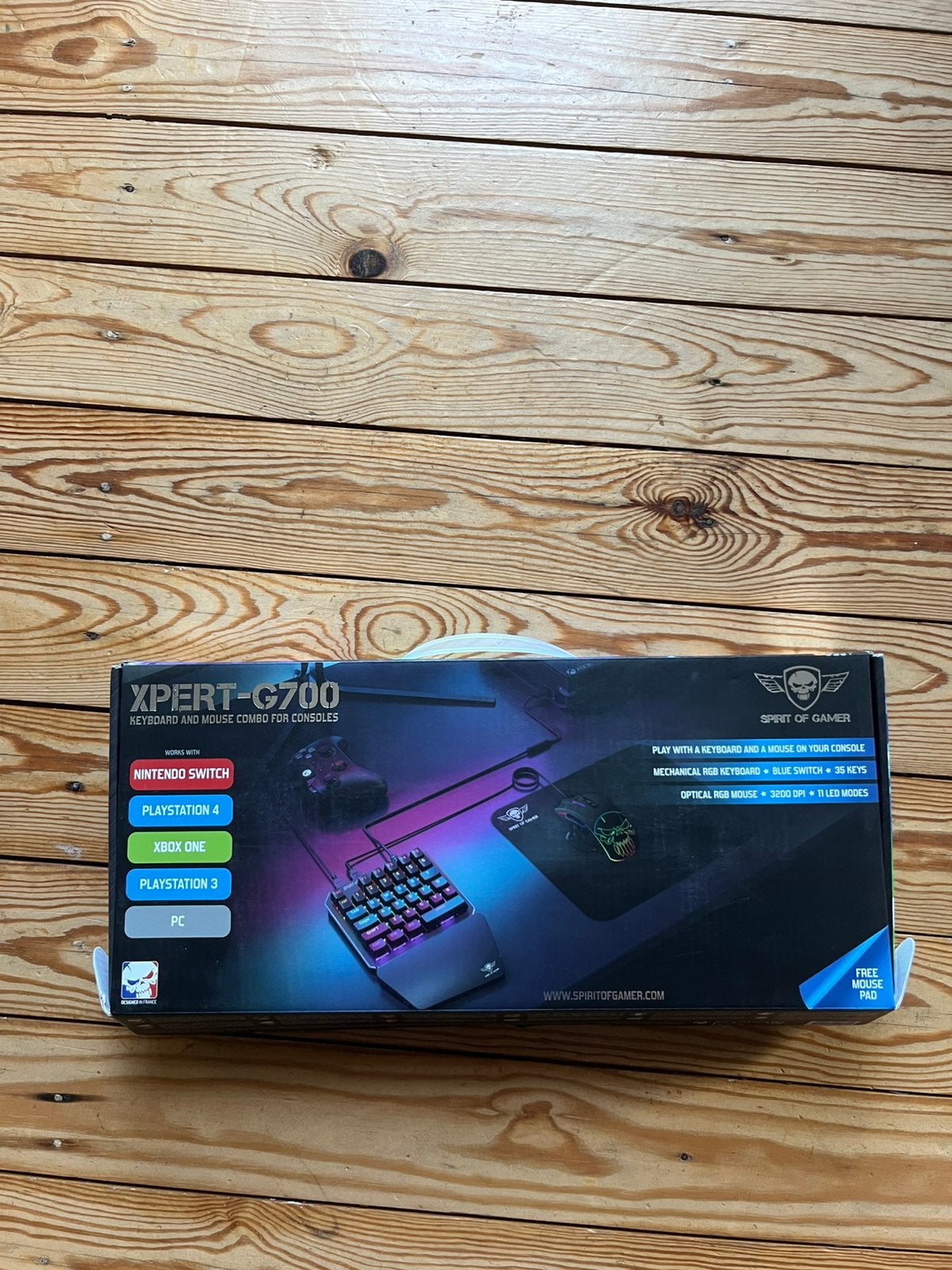 Spirit of Gamer Xpert Gameboard G700, Informatique & Logiciels, Ensemble clavier et souris, Comme neuf, Enlèvement, Qwerty