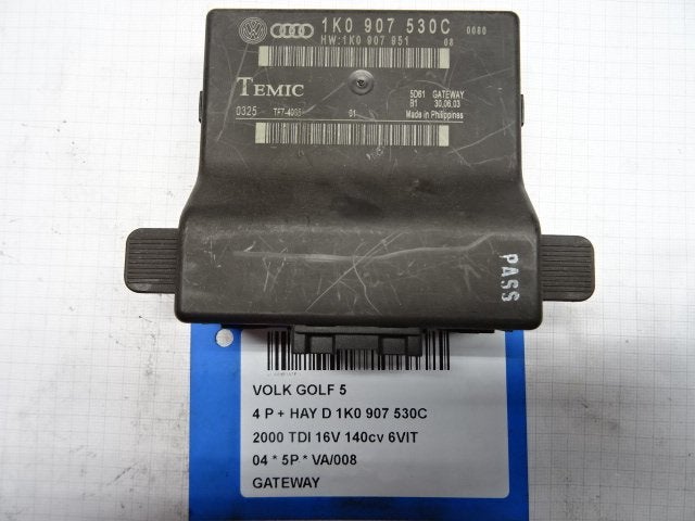 GATEWAY MODULE Volkswagen Golf V (1K1) (1K0907530C), Utilisé, Volkswagen