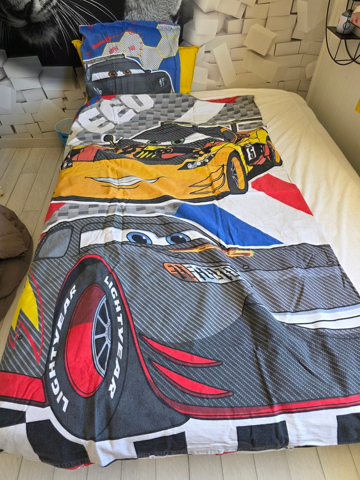 Dekbed 1 p, Enlèvement