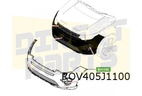 Land Rover Discovery Sport (12/14-9/19) voorbumper (Niet bij, Autos : Pièces & Accessoires, Carrosserie & Tôlerie, Pare-chocs