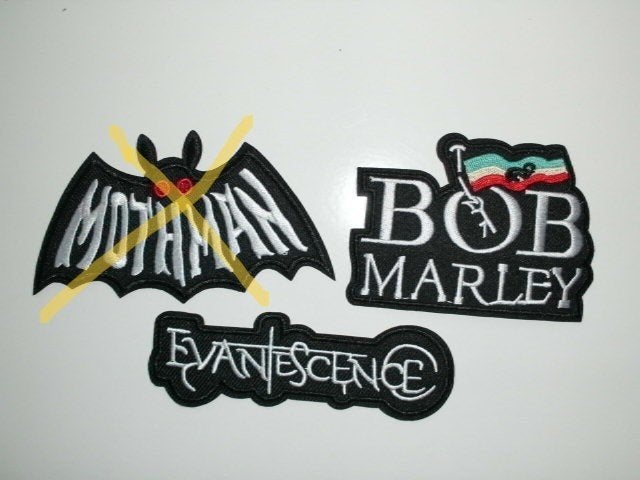 Ecussons , patch thermocollant : Bob Marley, Evanescence, Hobby & Loisirs créatifs, Patches vêtements & Hotfix, Enlèvement ou Envoi