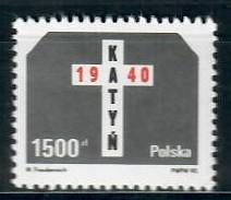 Polen yvertnrs: 3076 postfris, Ophalen of Verzenden, Polen, Postfris