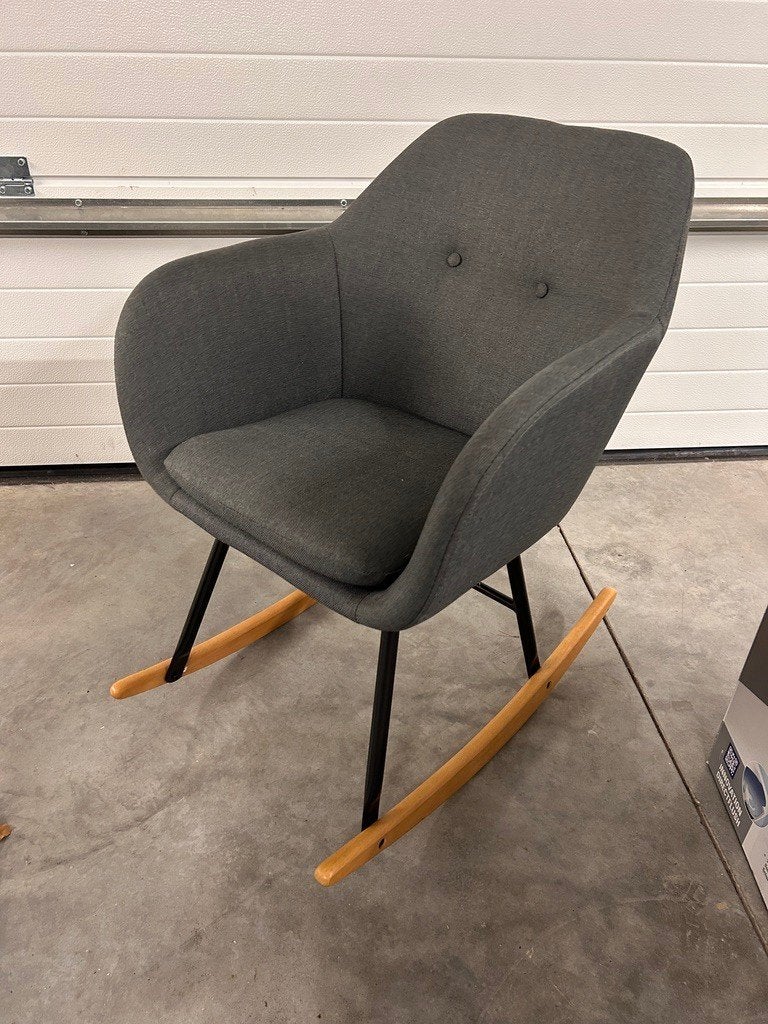 schommelstoel voor moeder en baby, Maison & Meubles, Chaises, Gris, Comme neuf, Enlèvement, Modern