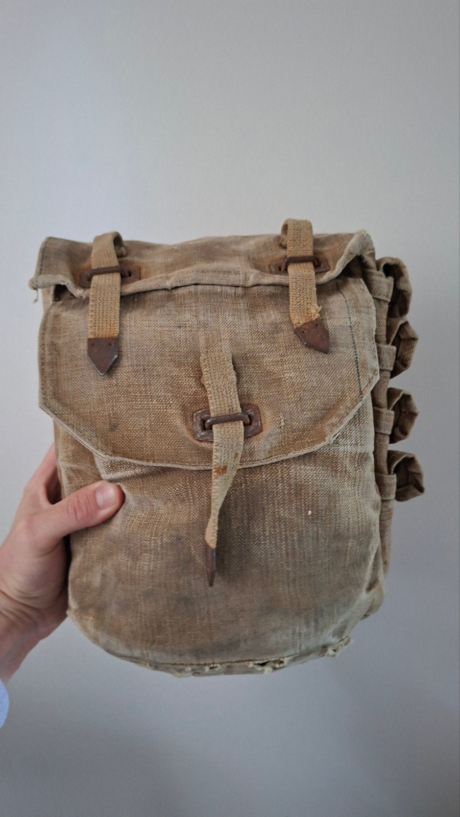Duitse pioneer tas, Ophalen