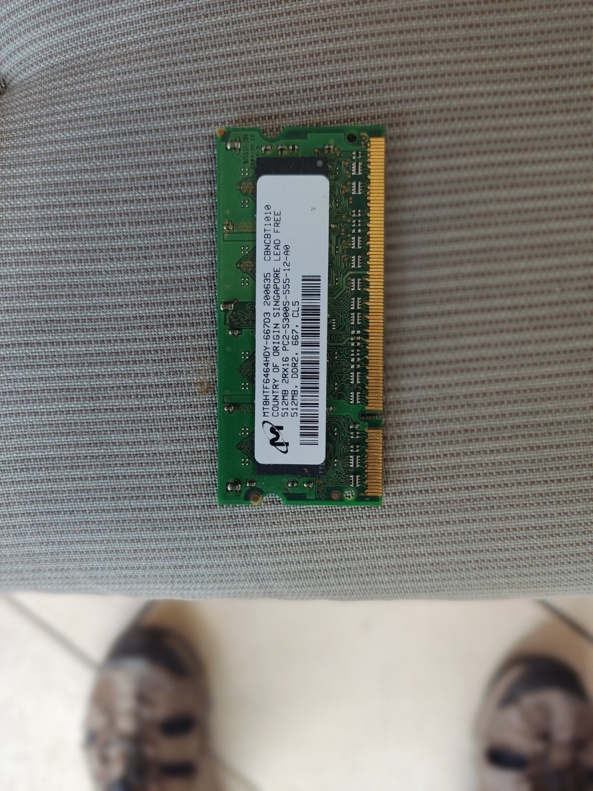 512mb ddr2 sodimm, Computers en Software, RAM geheugen, Ophalen, DDR2