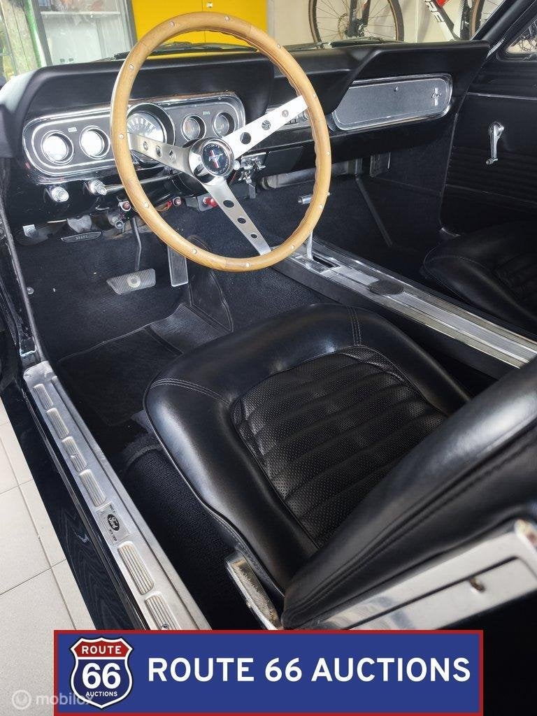 Ford Mustang Hardtop 289 V8 | 1965 | Route 66 Auctions, Zwart, Bedrijf, Handgeschakeld, Overige carrosserie