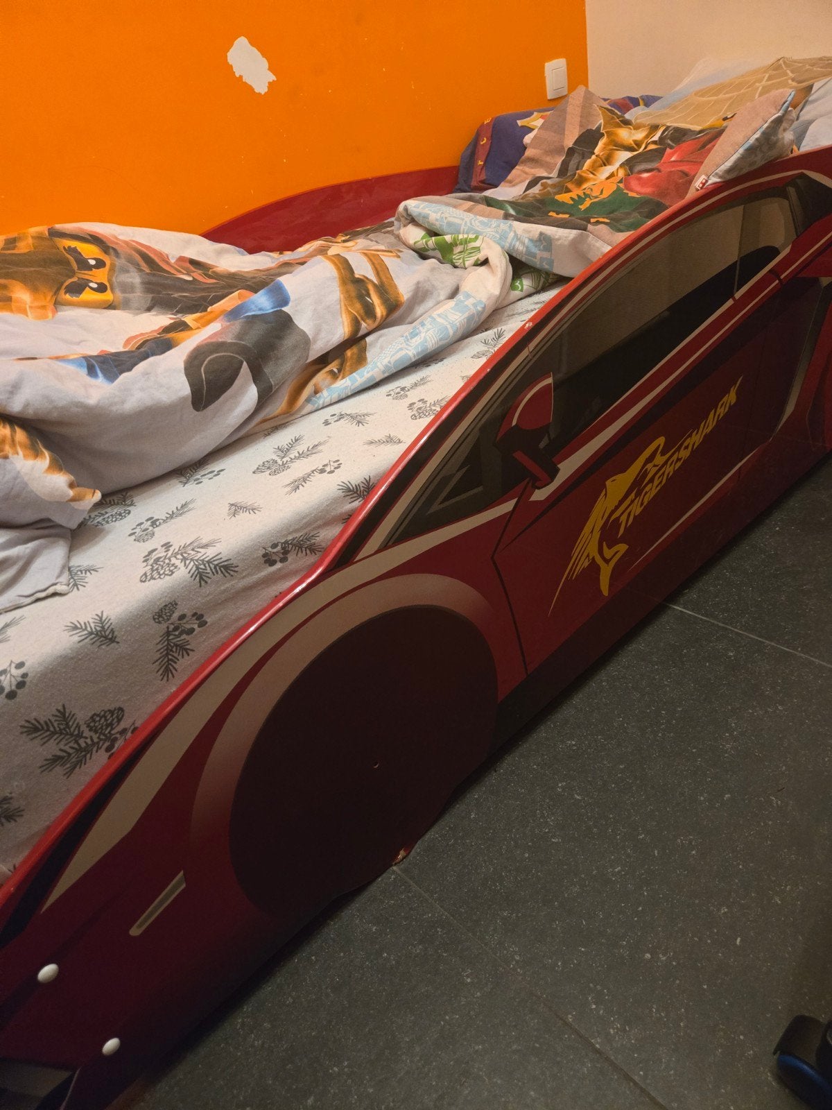 Kinderbed F1 auto, Ophalen