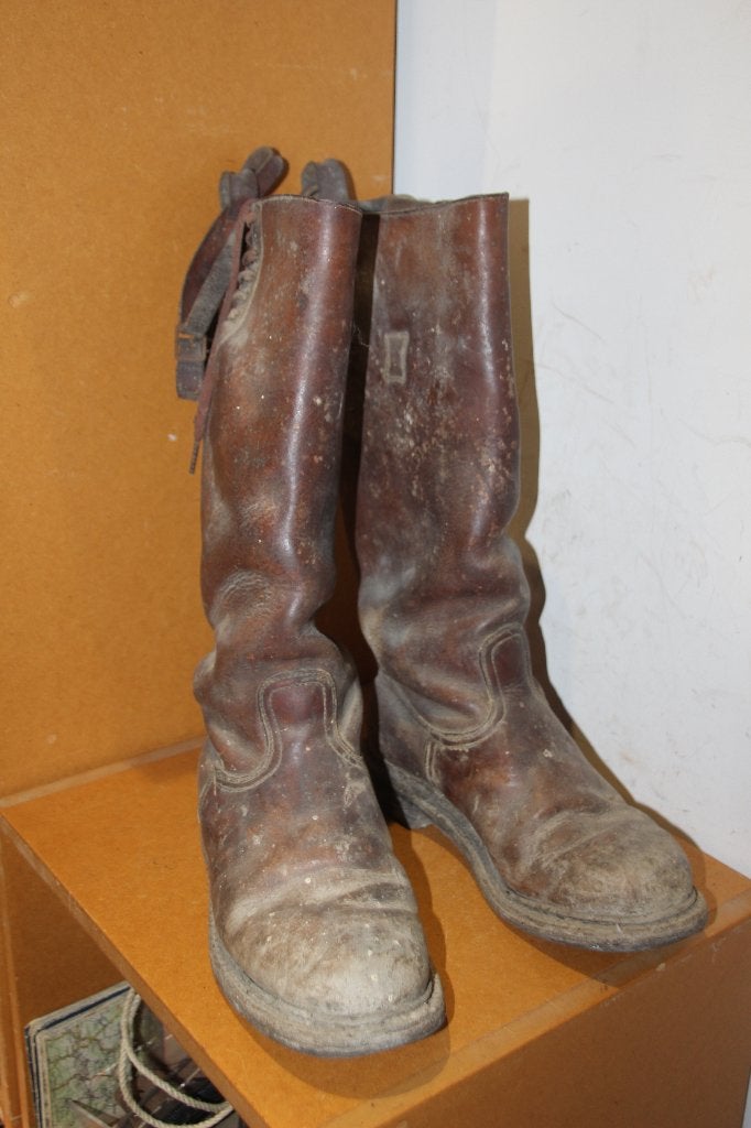 ABBL WW1 paar officierslaarzen met veters., Verzenden, Landmacht, Kleding of Schoenen