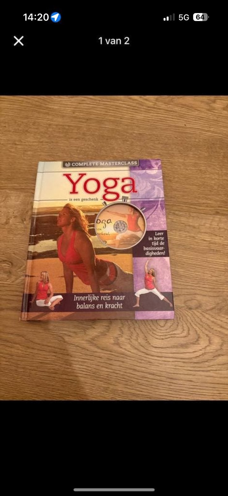 Yoga boek + dvd, Ophalen, Zo goed als nieuw