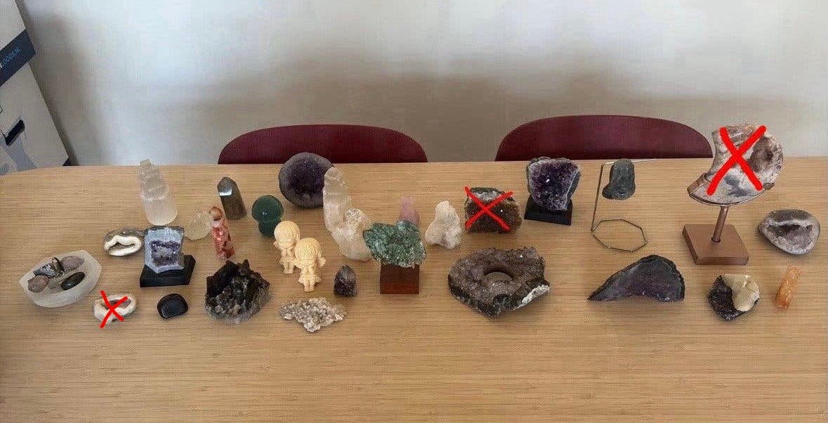 Edelstenen set 32 stuks, Verzamelen, Mineralen en Fossielen, Ophalen