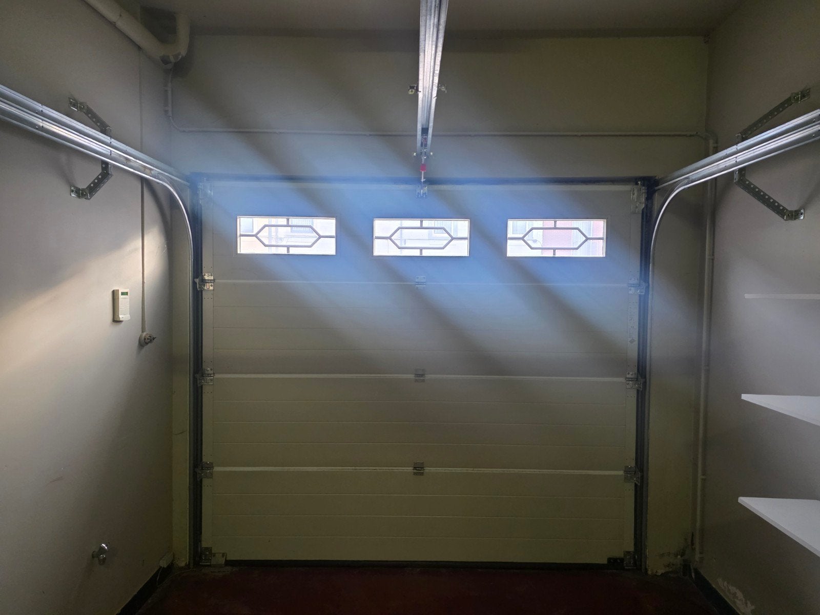 sectionale poort, weg wegens herinrichting ruimte, Ophalen