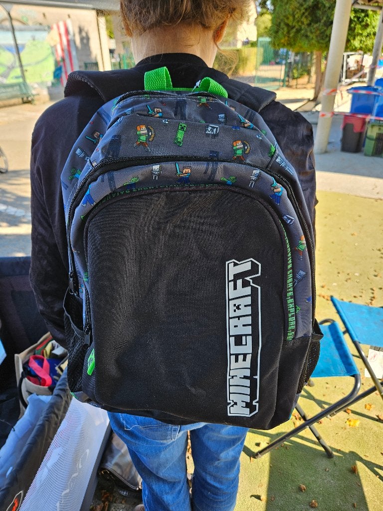 Sac à dos / cartable Minecraft, Handtassen en Accessoires, Ophalen, Nieuw, Rugtas
