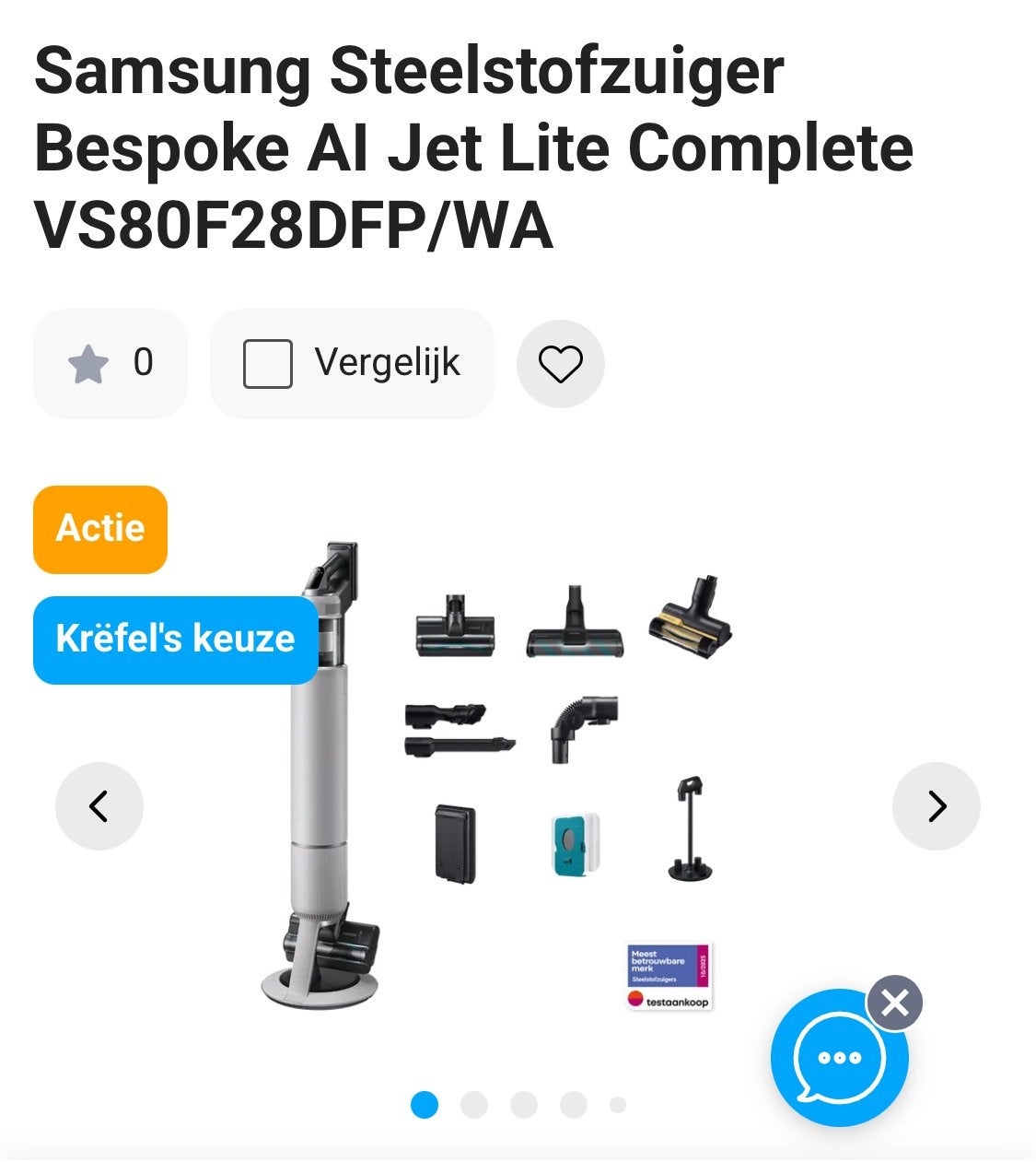 aspirateur à main Samsung, Enlèvement, Comme neuf, Aspirateur balai, Samsung