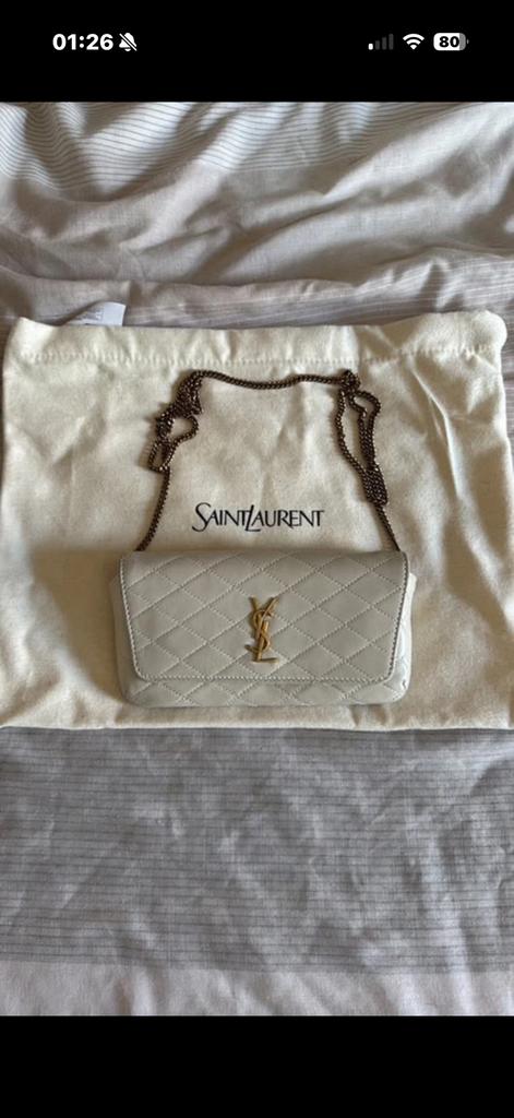 Yves Saint Laurent portomonneetasje van KALFSLEER!, Ophalen, Zo goed als nieuw