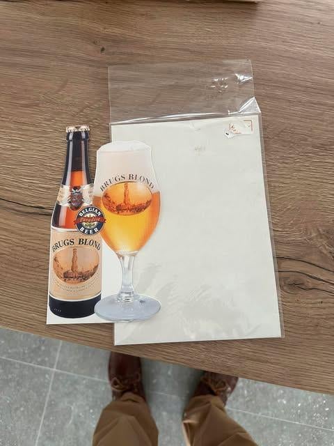 Carte postale blonde de Bruges, Enlèvement ou Envoi, Neuf, Panneau, Plaque ou Plaquette publicitaire, Autres marques