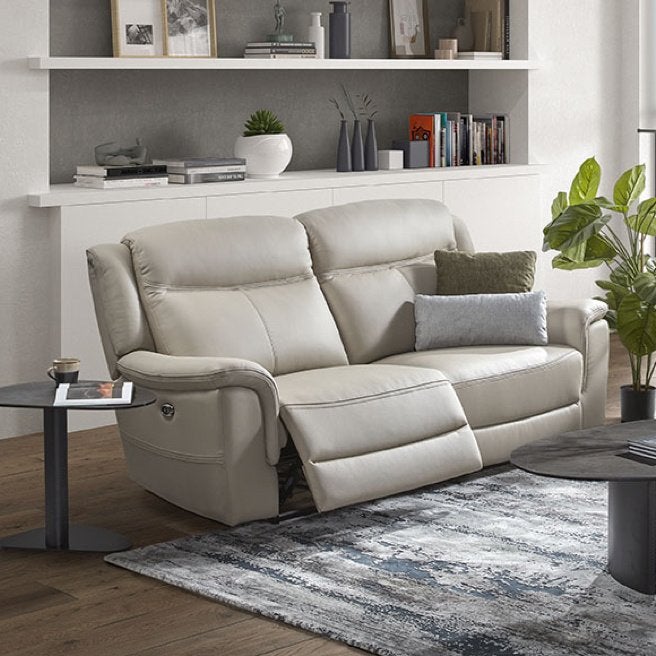 Nieuw salon 3ERER + 2 zit vast 100% leder 1960 euro., Huis en Inrichting, Ophalen, Nieuw, Leer
