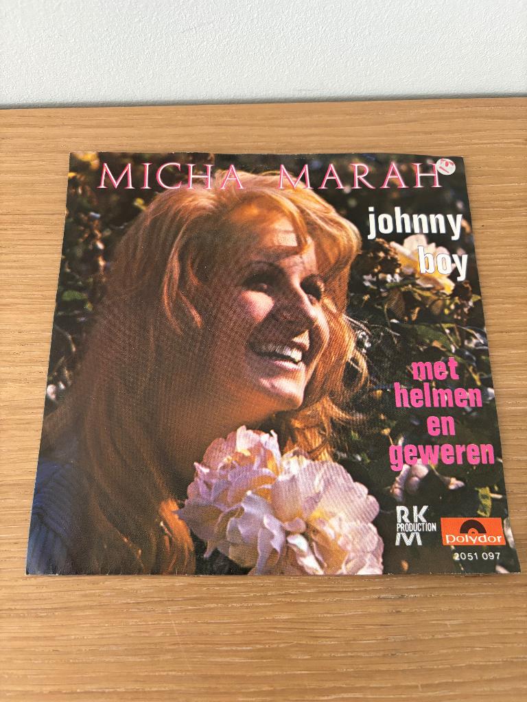 Single - Micha Marah - Johnny boy, Cd's en Dvd's, Vinyl Singles, Gebruikt, Nederlandstalig, 7 inch, Ophalen of Verzenden