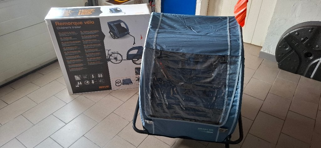 ️️⚡️remorque vélo pour 2 enfant neuf jamais servi️️⚡️, Vélos & Vélomoteurs, Neuf, 40 à 60 kg, Pliable, Enlèvement