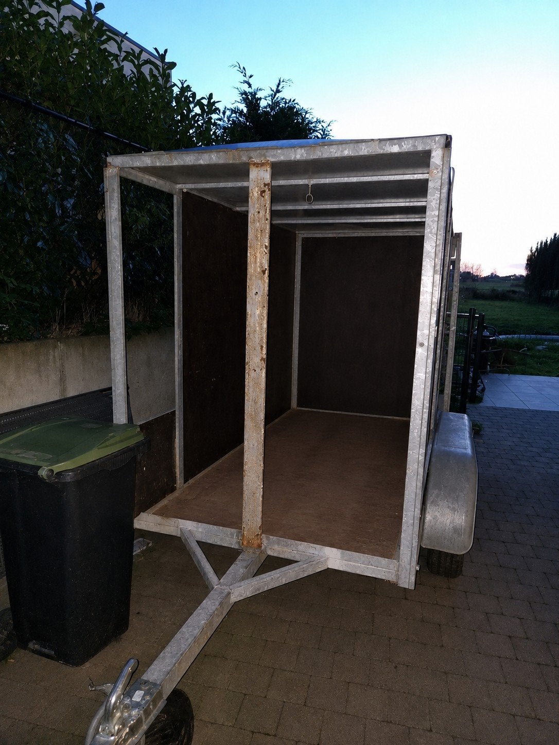 remork dubbele as, Auto diversen, Ophalen, Gebruikt