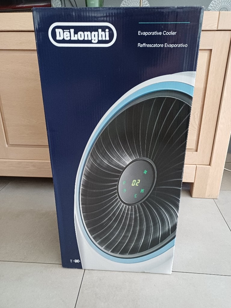 Aircooler ventilator De'Longhi, Elektronische apparatuur, Ophalen, Ventilator met afstandsbediening, Nieuw, Vloerventilator