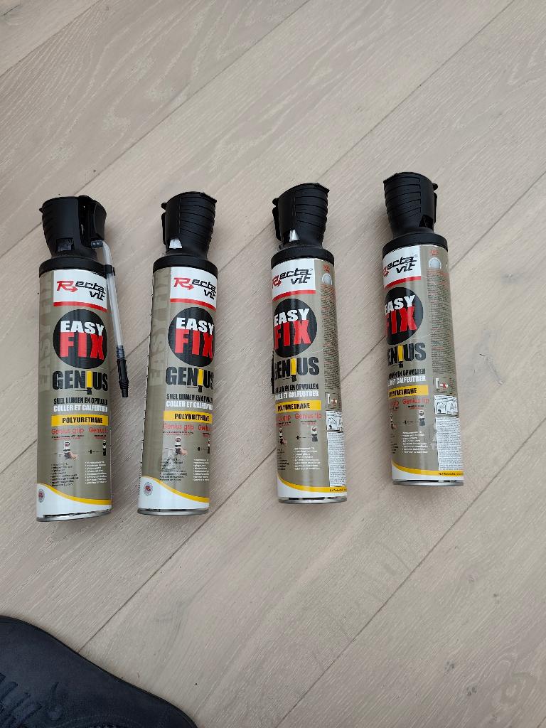 4x rectavit easyfix genius snel lijmen en opvullen, Doe-het-zelf en Bouw, Isolatie en Afdichting, Nieuw, Muurisolatie, Overige materialen