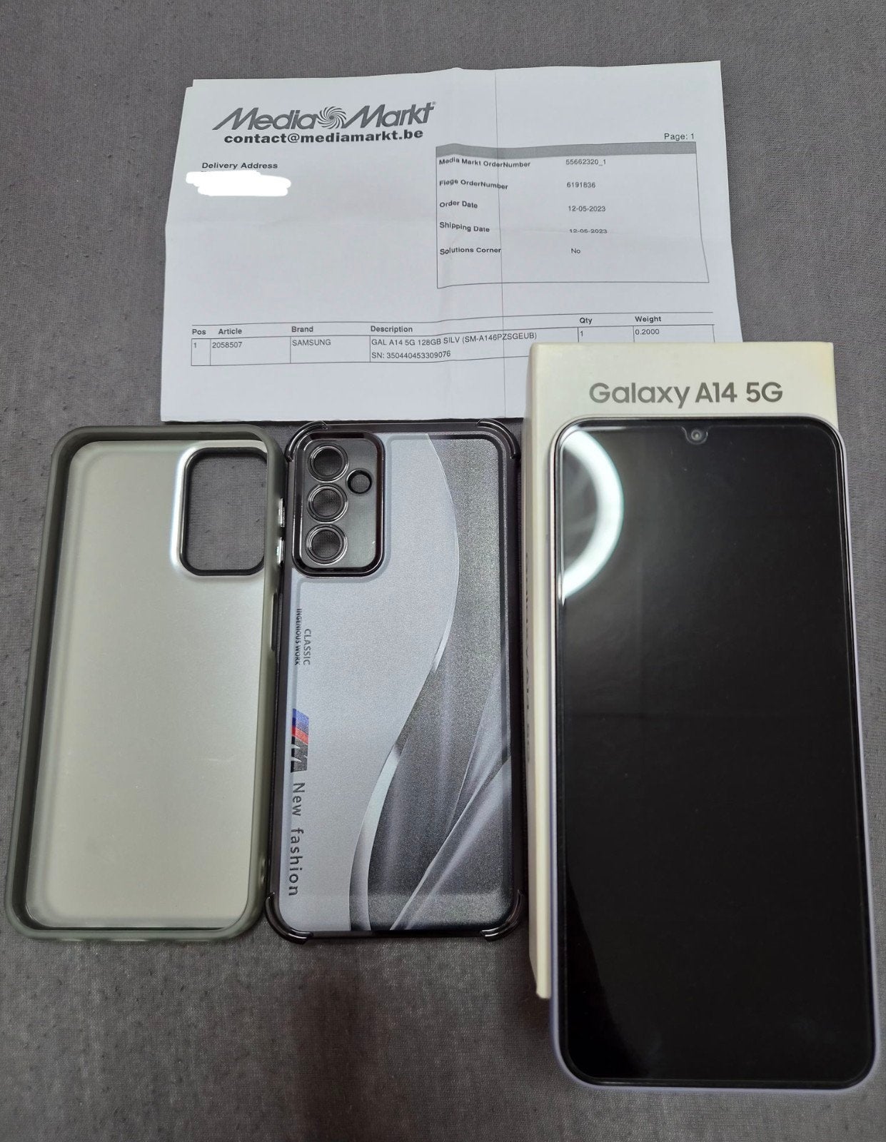 Samsung Galaxy A14 5G 128GB avec boîte - chargeur - facture, Telecommunicatie, Mobiele telefoons | Overige merken, Ophalen of Verzenden