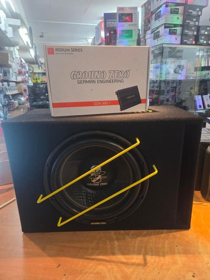 Groundzero spl 1000 set sub+versterker