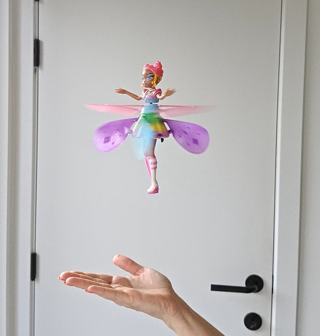 Vliegende Fee met Lichtjes (Hatchimals Crystal Flyer), Kinderen en Baby's, Speelgoed | Overig, Ophalen, Zo goed als nieuw
