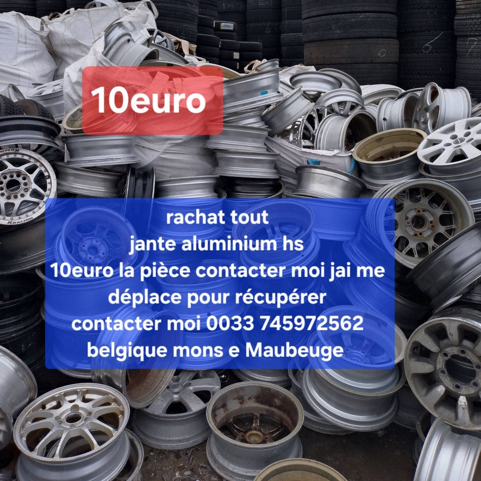 Bonjour rachat Tout Le jantes alu hs avec pnus ou sans 10eur, Jante(s)