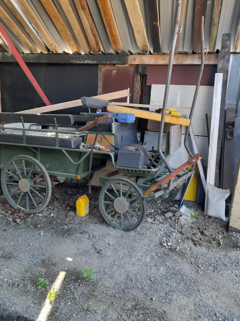 2 charette de cheval, Animaux & Accessoires, Voitures & Carrosses, Utilisé, Cheval