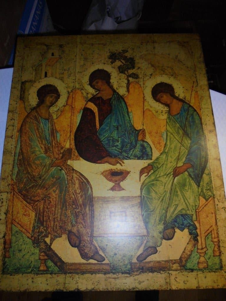Houten Icoon, Ophalen of Verzenden, Zo goed als nieuw, Overige typen, Christendom | Katholiek